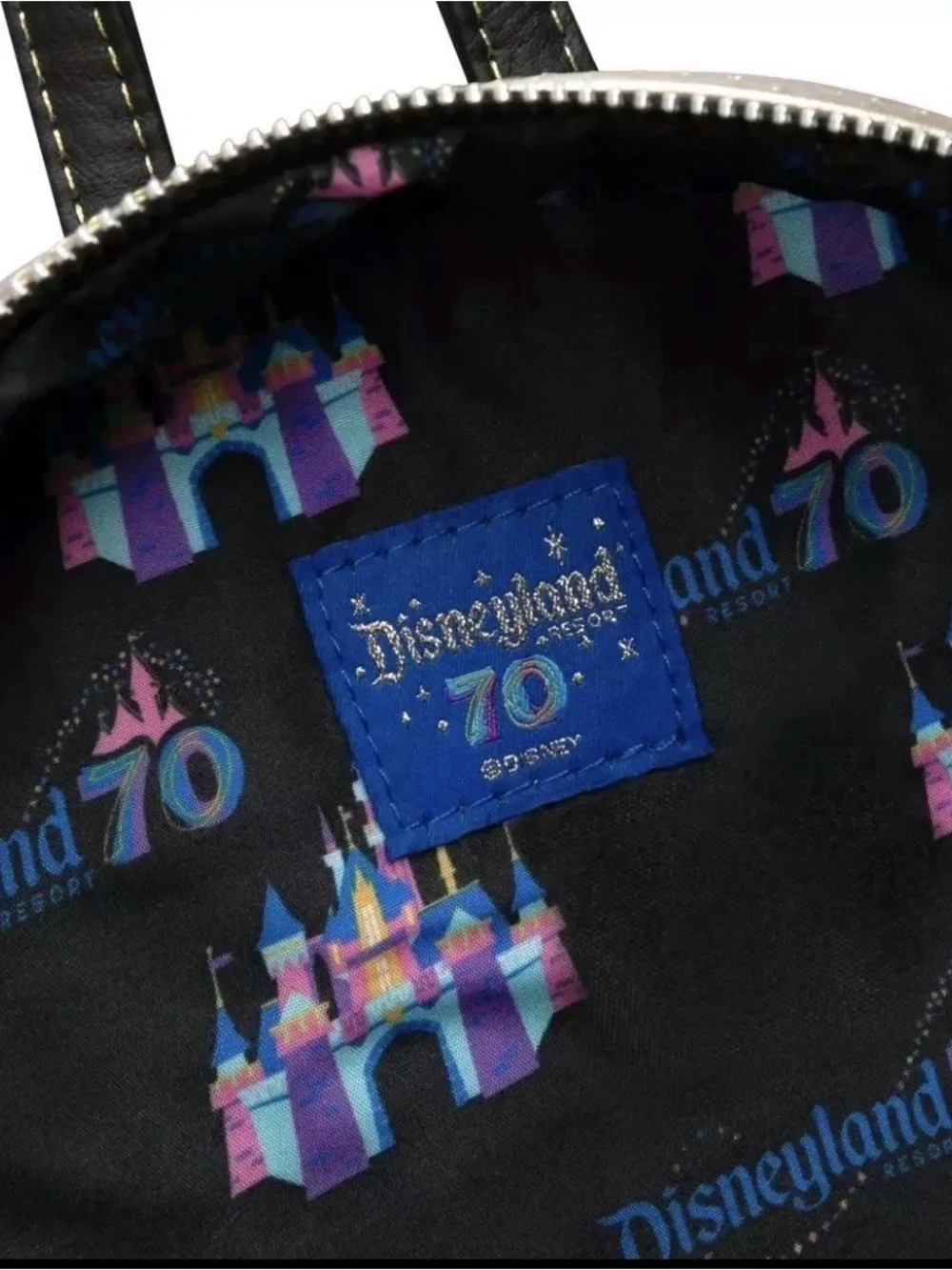 Disneyland 70th Anniversary Mickey & Friends Loungefly Mini Backpack NWT